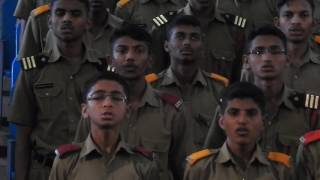 Sainik School BijapurAssembly School Song There is a Grand July 2016 [upl. by Htevi]