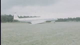 Comet undercarriage collapse Strathallan 1974 [upl. by Xanthe]