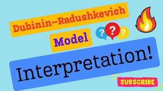 Dubinin–Radushkevich Model Interpretation [upl. by Ehcor]