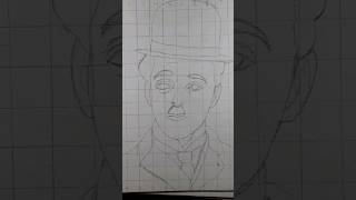 How To Draw Charlie Chaplin 😱 comedyking charliechaplin drawing [upl. by Che]