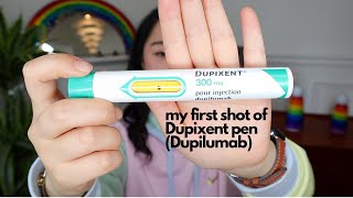 My first shot of Dupixent  Dupilumab its happening [upl. by Henri61]