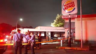 MTA bus driver in critical condition after crashing into Brooklyn Burger King [upl. by Major]