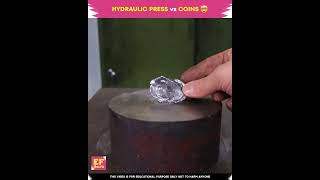 Hydraulic press VS Coins Earth fact in telugu shorts [upl. by Erinn]