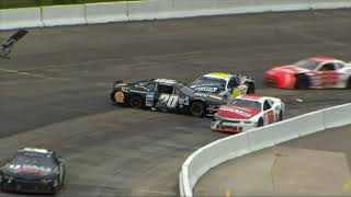 Alex Tagliani Crash  2021 NASCAR Pinty’s Series at Delaware [upl. by Inoek]