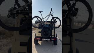 Spare tire bike rack 😎🤘 mtb lifebehindhandlebars bikerack cycle [upl. by Sanderson]