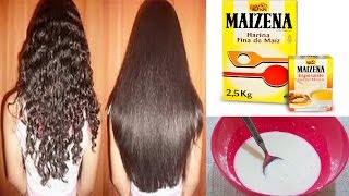 ALISA TU CABELLO DE FORMA PERMANENTE CON MAICENA Y ESTOS 3 INGREDIENTES MÁS [upl. by Swee]