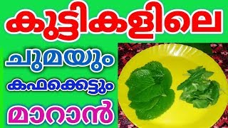 കുട്ടികളുടെ ചുമയും കഫക്കെട്ടും വളരെ വേഗത്തിൽ മാറാൻ ഒറ്റമൂലിHome Remedy For Cough and Cold [upl. by Reger]