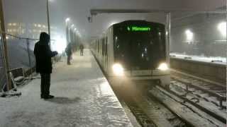 Oslo Metro  Ensjø stasjon 3 januar 2013 [upl. by Leraj54]