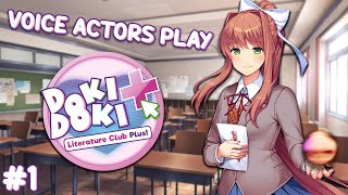 VOICE ACTORS Play DOKI DOKI LITERATURE CLUB Part 1 [upl. by Anifur]