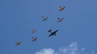 Warbird Flyover Covid19 Tribute  North Texas [upl. by Kant]