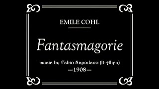 1908 Fantasmagorie  The First Animated Cartoon REMASTERD BY AI [upl. by Akla788]