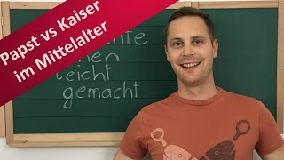 Papst vs Kaiser  Reichskirchensystem Investiturstreit und Zweischwertertheorie [upl. by Aileek]