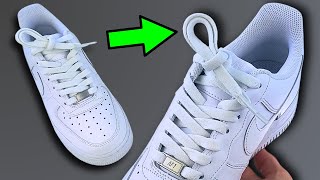 How To Factory Lace Nike Air Force 1s  Nike AF1 Factory Knot DS Knot [upl. by Clarkin]