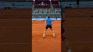 Great practise at Mutua Madrid Open atp mutuamadridopen atptour shorts [upl. by Edmon172]