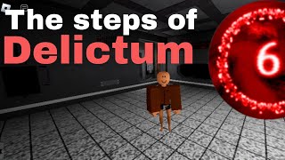 the steps of Delictum  Roblox The experiment v62 [upl. by Llenyt]