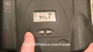 Respironics RemStar Pro Auto Pressure Change Clinicians Menu Free CPAP Advice [upl. by Catie]