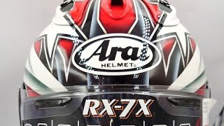 ヘルメットペイント アライヘルメット RX7X OriginalDesignHelmet [upl. by Malca]