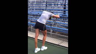 Muguruza Funny practice in Bradenton [upl. by Moise]