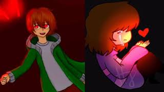 Storyshift chara Vs Storyshift frisk stronger than you duet [upl. by Veronika]