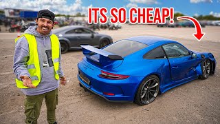 I FOUND A WRECKED PORSCHE 911 GT3 AT AUCTION [upl. by Baillie]