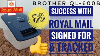 How to Use the Brother QL600 Thermal Printer for Royal Mail Tracked QR CodeBarcode Postage Labels [upl. by Reina]