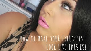 How to Make Your Eyelashes Look Like Falsies ♡ [upl. by Alviani]