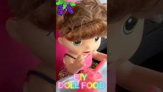 DIY Doll Food for Baby Alive Dolls  Mashed Blueberries dolls toys diy recipe food babyalive [upl. by Dick]