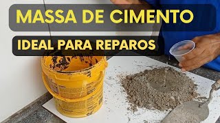 Como Preparar Massa de Cimento Ideal para Reparos [upl. by Ariak]