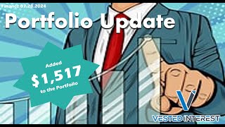 Portfolio Update July 27 investment passiveincome stockmarket investing stocks finance fire [upl. by Gnirol]