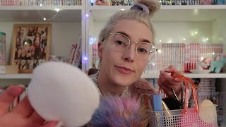 ASMR PERSONAL ATTENTION DOING YOUR MAKEUP FOR WORK ROLEPLAY WITH GENTLE TAPPING WHISPERING PART TWO [upl. by Spancake]