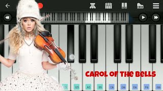 Lindsey Stirling  Carol of the bell  Easy Piano Tutorial  Perfect Piano [upl. by Elleinnad684]