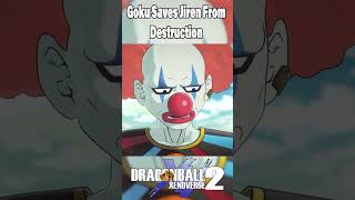 Goku Saves Jiren From Destruction Xenoverse 2 Future Saga Chapter 2 shorts gaming anime [upl. by Merrili]