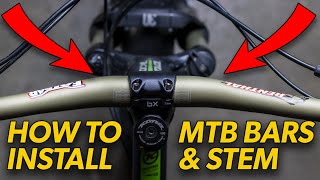 HOW TO INSTALL  Renthal Fatbar V2 Riser Bars and Brand X Enduro MTB Stem  First Impressions [upl. by Milford]