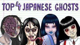 TOP 4 SCARY JAPANESE GHOSTS HANAKOSAN NUREONNA OIWA YUKIONNA  Draw My Life [upl. by Einaffit702]