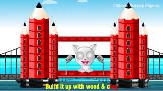 London Bridge is Falling Down Nursery Rhyme with lyrics [upl. by Haerb105]