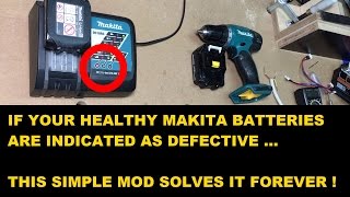 If your healthy Makita liion batteries wont charge solve it forever [upl. by Eniawed]