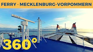 Ferries 360°  Departure of ferry MECKLENBURGVORPOMMERN Trelleborg Stena Line [upl. by Aratnahs]