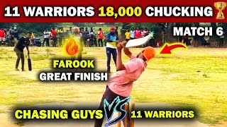 11 Warriors🏏 vs Chasing Guys🏏  11 Warriors 18000 Chucking 🏆  tennisballcricket cricket [upl. by Westland]