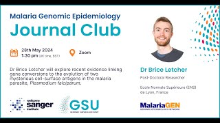 Malaria Genomic Epidemiology Journal Club  Dr Brice Letcher [upl. by Carhart]