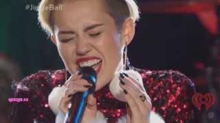 Miley Cyrus  Wrecking Ball Live At Z100s Jingle Ball 2013 [upl. by Rapsag]