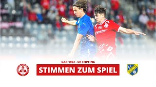 Stimmen zum Spiel GAK 1902  SV Stripfing [upl. by Eelaras]