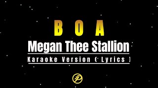 Megan Thee Stallion  BOA  Karaoke Instrumental Lyrics [upl. by Ebert]