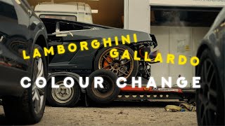 How we repainted Mat Armstrongs crashed Lamborghini Gallardo [upl. by Ahsiket]