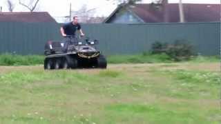 Hoot 6x6 Amphibious ATV with Adair Tracks 1st Run AATV [upl. by Egbert588]