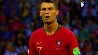 Ronaldo Free kick Goal vs Spain 4K Free Clip  Clip For Edit [upl. by Kcirdor]