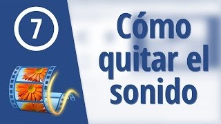 Cómo quitar sonido a un video con Movie Maker [upl. by Ylrebnik]