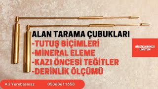 ALAN TARAMA ÇUBUKLARI İLE MİNERAL ELEME BOŞLUK YAKALAMA DERİNLİK ÖLÇÜMÜ DETAYLI KULLANIM [upl. by Dicky]