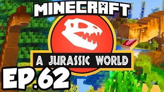 Jurassic World Minecraft Modded Survival Ep62  GROWING THE JURASSIC HOTEL Dinosaurs Modpack [upl. by Orland]