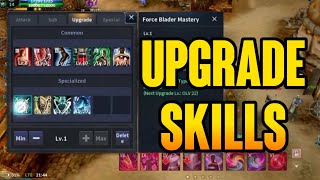 CABAL MOBILE FORCE BLADER STATS AND UPGRADE SKILLS 🔥 [upl. by Mervin14]