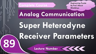 Parameters of Super Heterodyne Receiver Sensitivity Selectivity RF Amplifier amp IF Frequency [upl. by Sterner75]